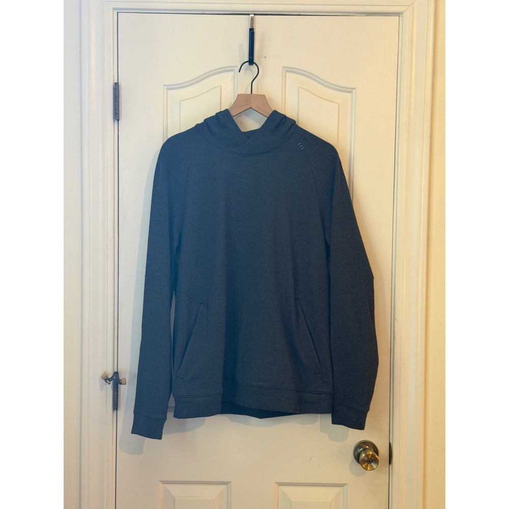Lululemon | Ease The Day Hoodie Large Graphite Grey Textured Honeycomb Pullover - Picture 7 of 12